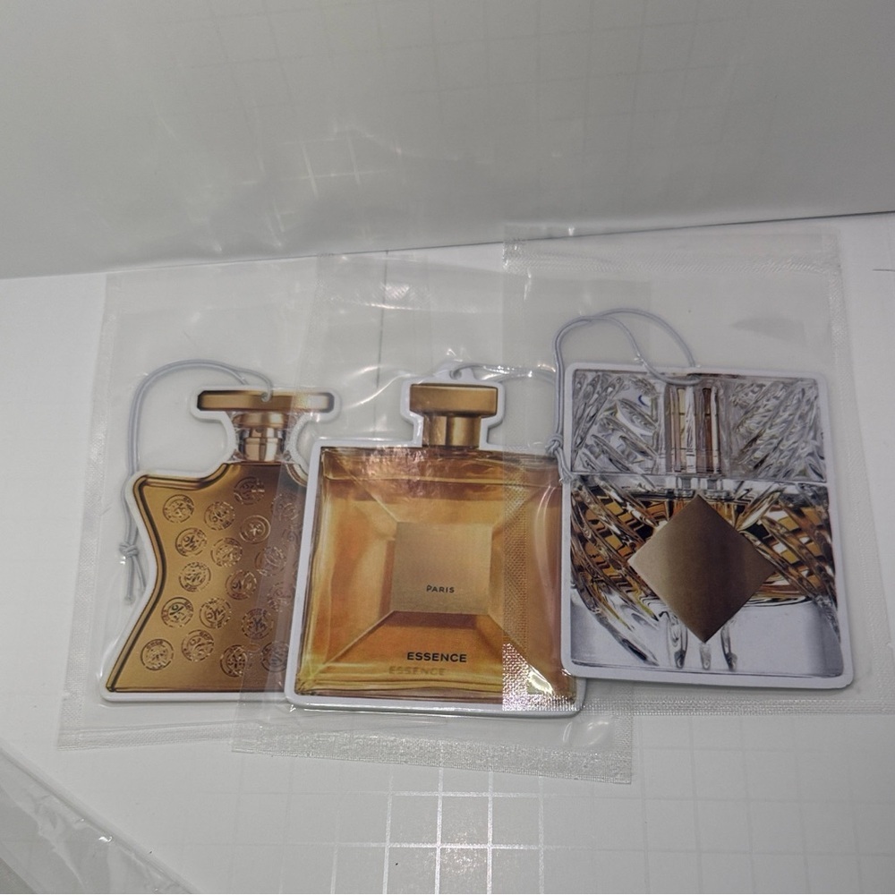 Perfume Bottle shaped Air Fresheners Set of 3 - Picture 3 of 5